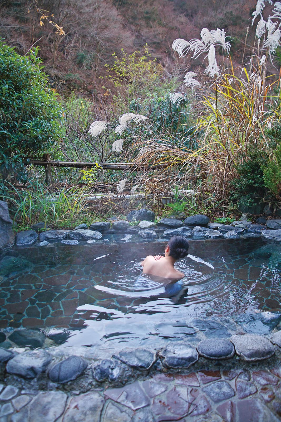The 600-year-old hot spring at Dukgu in South Korea