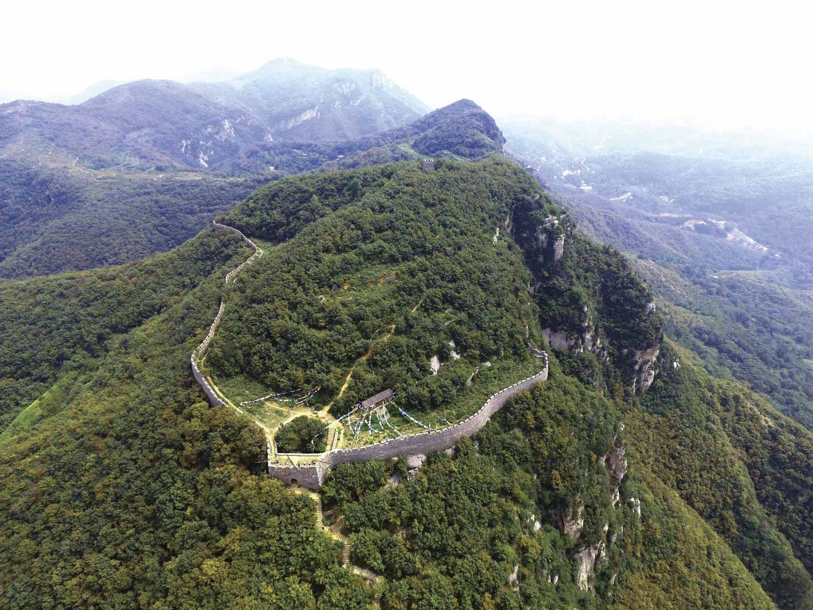 Hill wall of Gongyi China