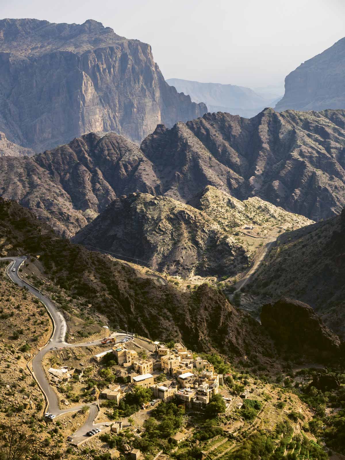 Dorf Al Shuraijah, Jebal Akhdar Gebirge , Sultanat Oman