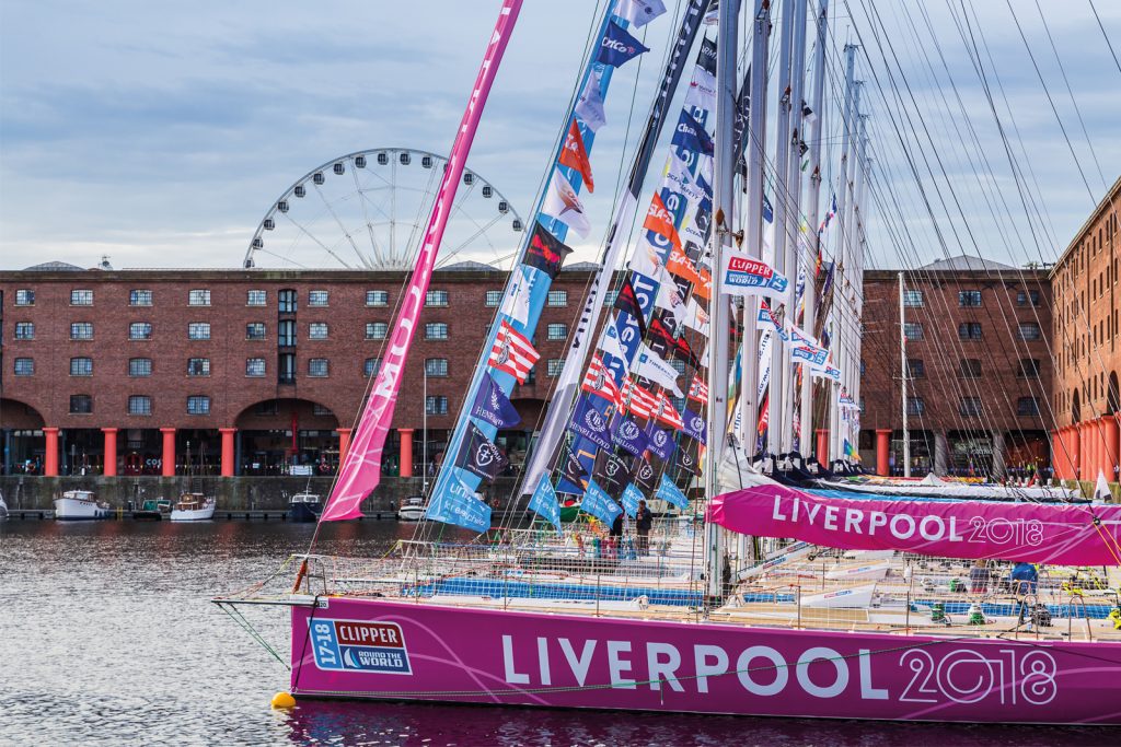 Clipper boats preparing to start the race of your life from Liverpool