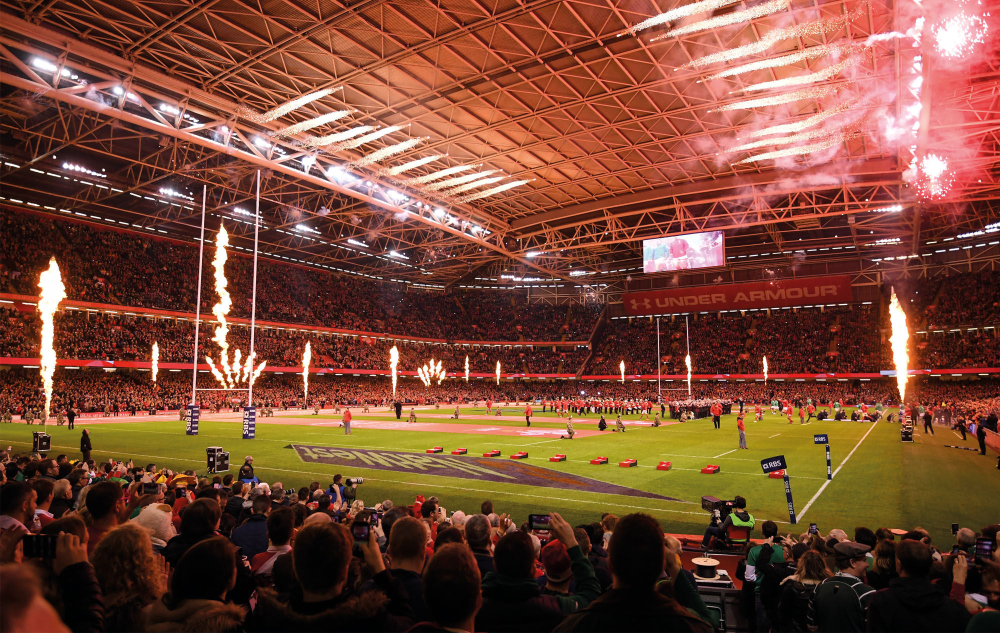 Wales v Irealand - RBS Six Nations Rugby Championship at Cardiff's Principality Stadium, one of the world's best rugby stadiums