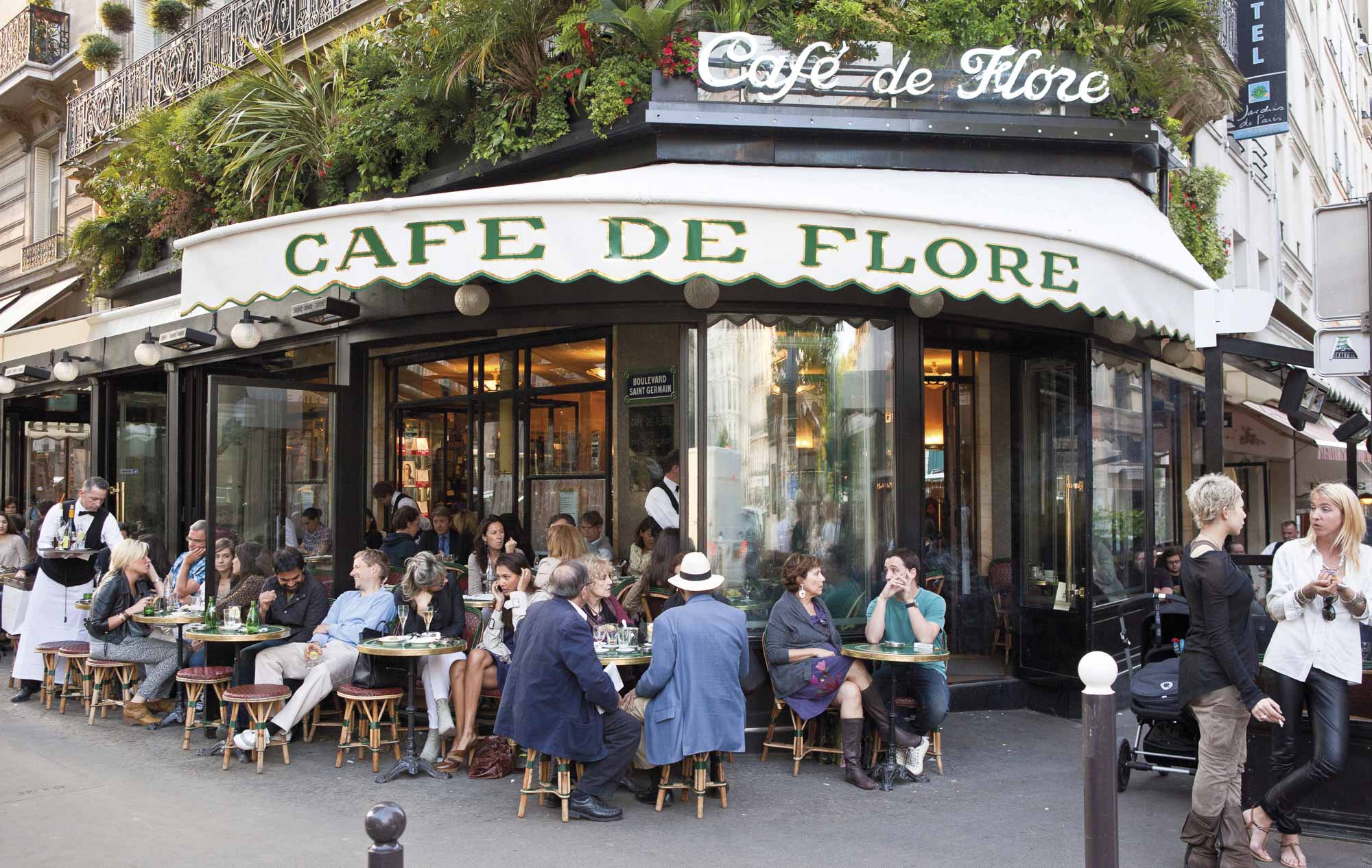 France, Paris, St Germain des Pres, the Cafe de Flore