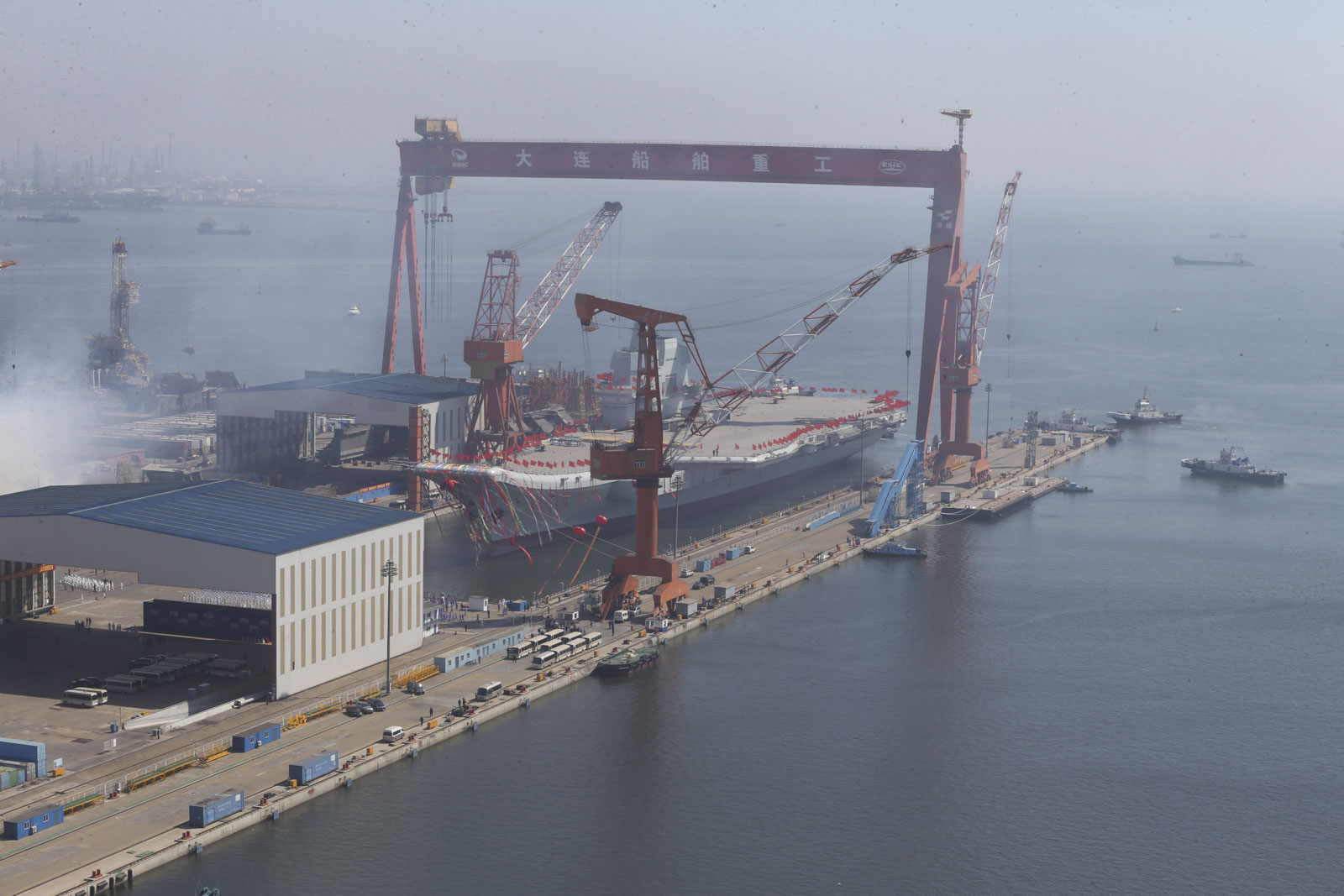 China's first homemade aircraft carrier Type 001A ready to enter the water