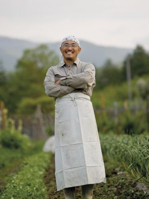 Niseko, Young Japanese farmer