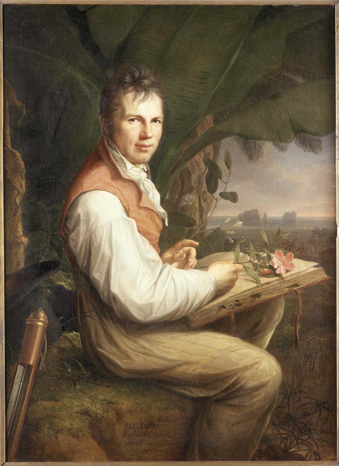 Alexander von Humboldt, *1769-1859+, German naturalist and geographer - Portrait, Painting by Friedrich Georg Weitsch, c1806