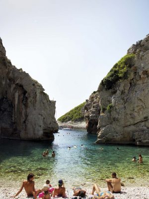 credit: Dan Hallman / Getty ImagesStiniva Cove on the Island of Vis in Croatia.