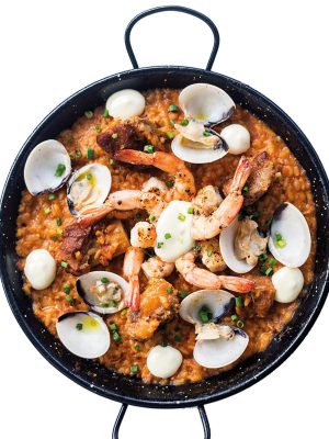 seafood and rice paella traditional famous spanish food, Spain, Hong Kong, food
