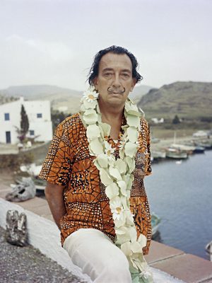 Salvador Dali in Figueres, Spain - The artist in his home.