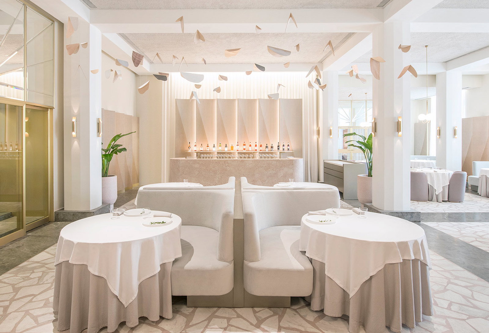 Interior dining room at Odette, one of Singapore's best restaurants