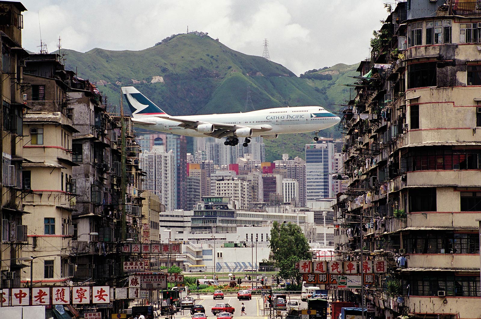 Kai Tak Airport and Kowllon City, Hong Kong