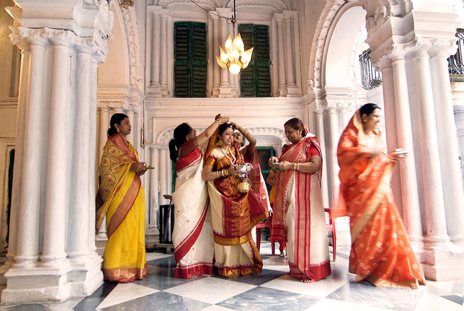 Celebrating Durga Puja Festival in Kolkata