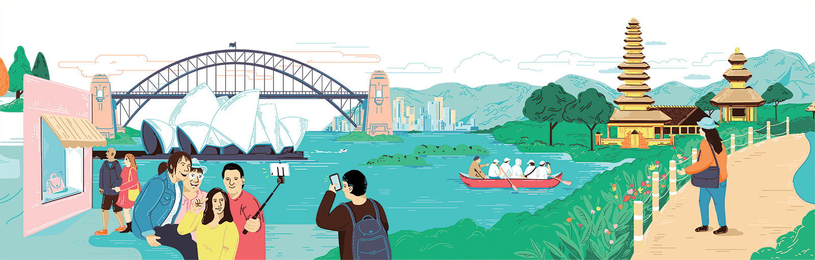 Millenitals and Chinese New Year travel habits Kathleen Fu illustration