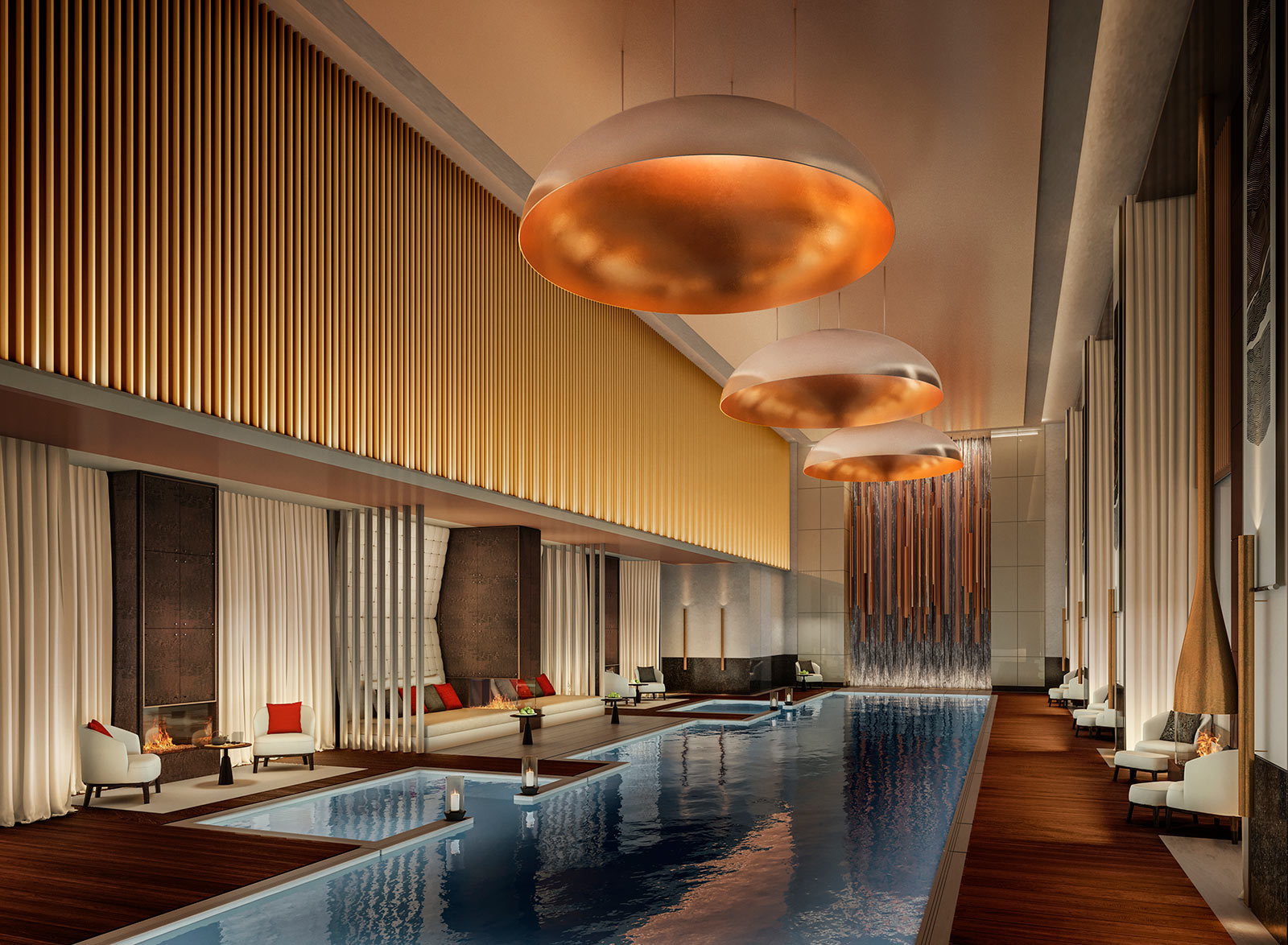 Indoor pool at Aman New York, one of the best new hotels to book in 2021