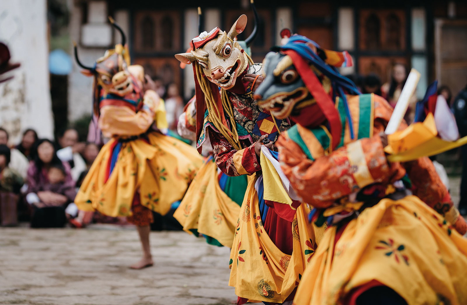 Dance of the Lord of Death and his consort Gasa Tshechu Gasa Bhutan