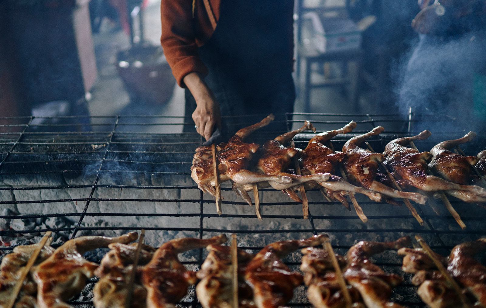 Buriram-Province-Thailand-gai-yang-chicken-street-food-vendor