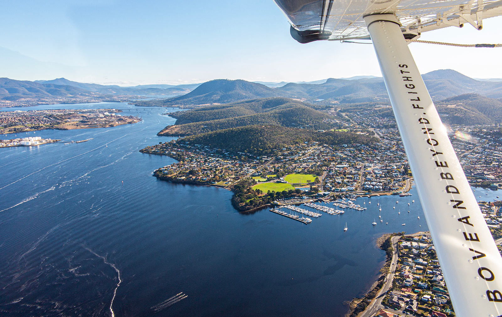 A bird's eye view on Hobart City