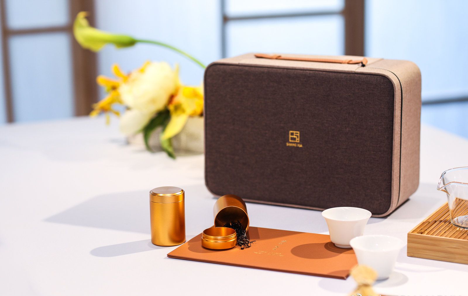 Tea box set from Shang Xia, Jiang Qionger's luxury brand
