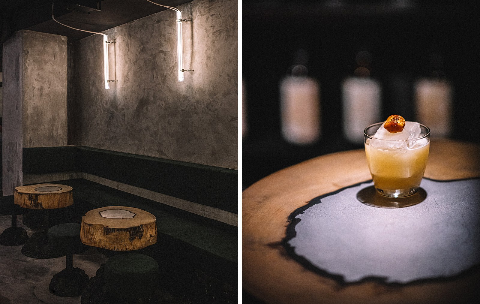 Interior and cocktails at Penicillin, one of Hong Kong's hottest