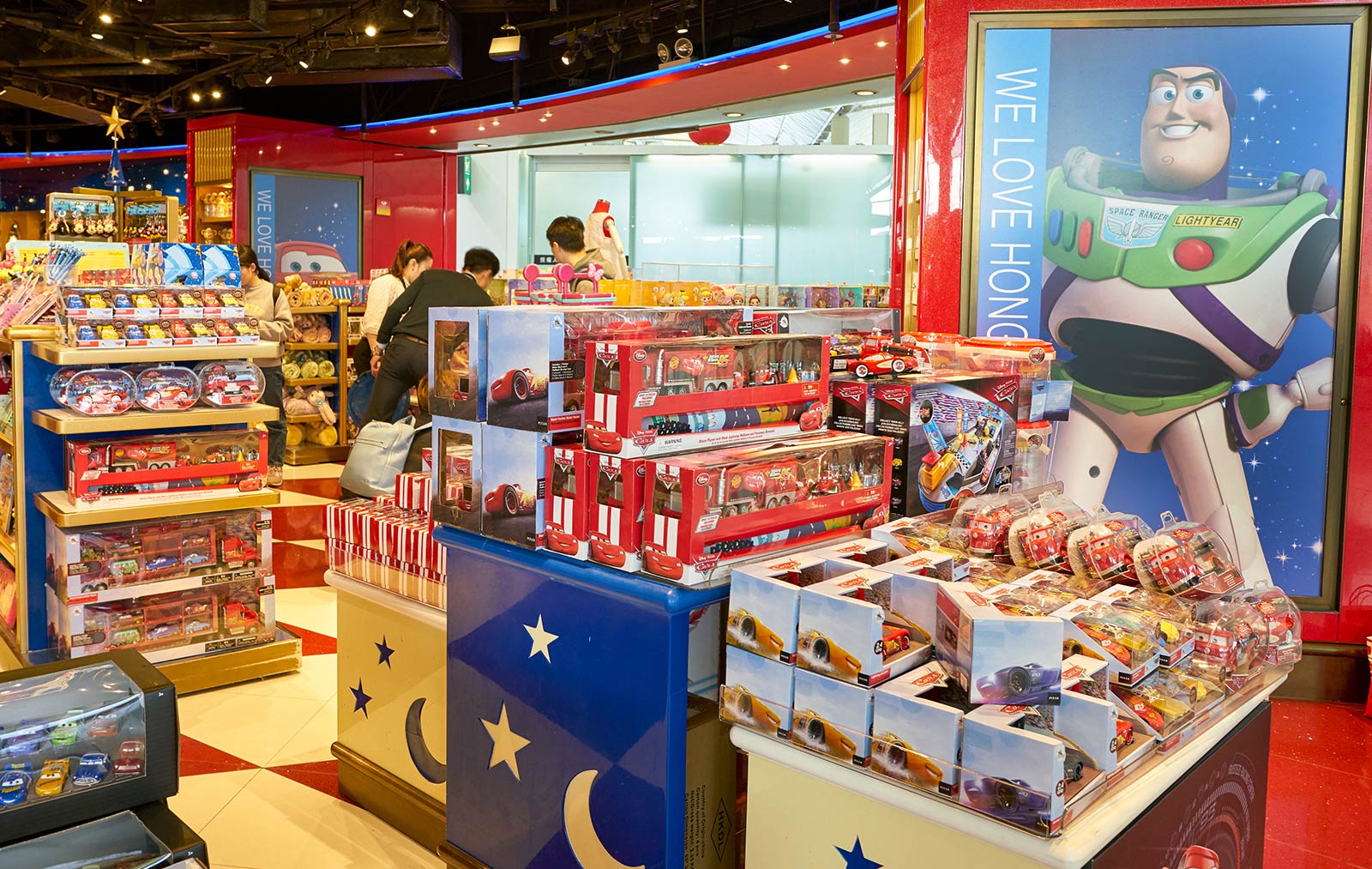 Interior of the Disney store at Hong Kong International Airport