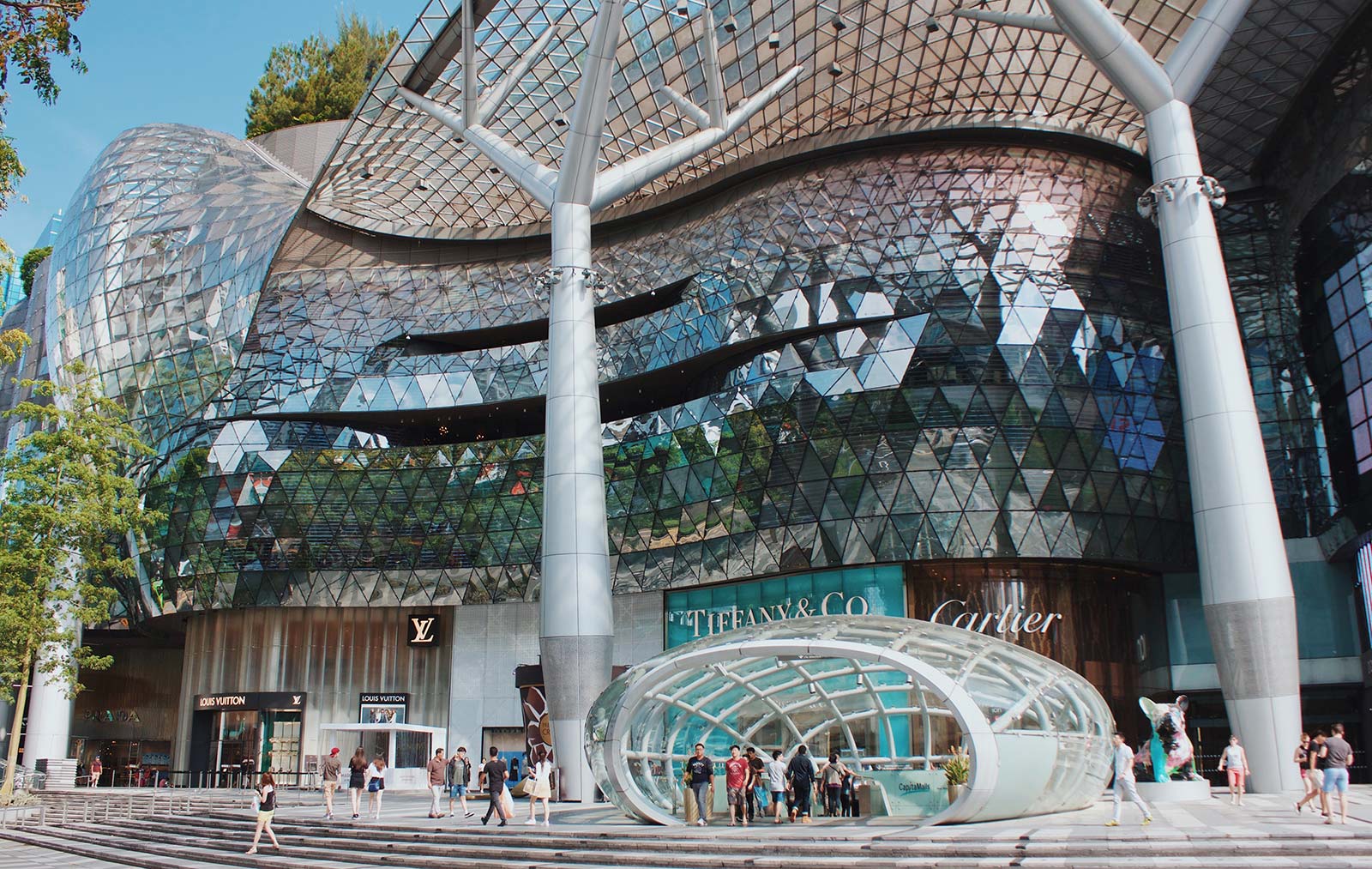 Luxury shops on Orchard Road in Singapore