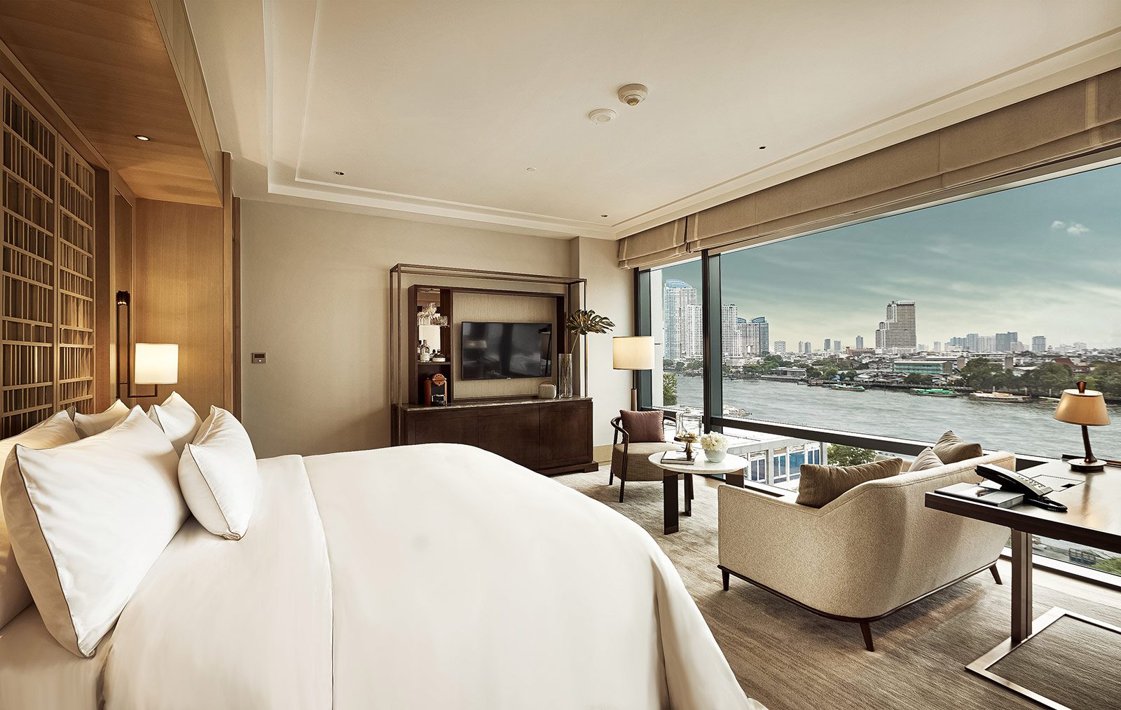 Riverfront premier room at the Capella Bangkok hotel in Thailand