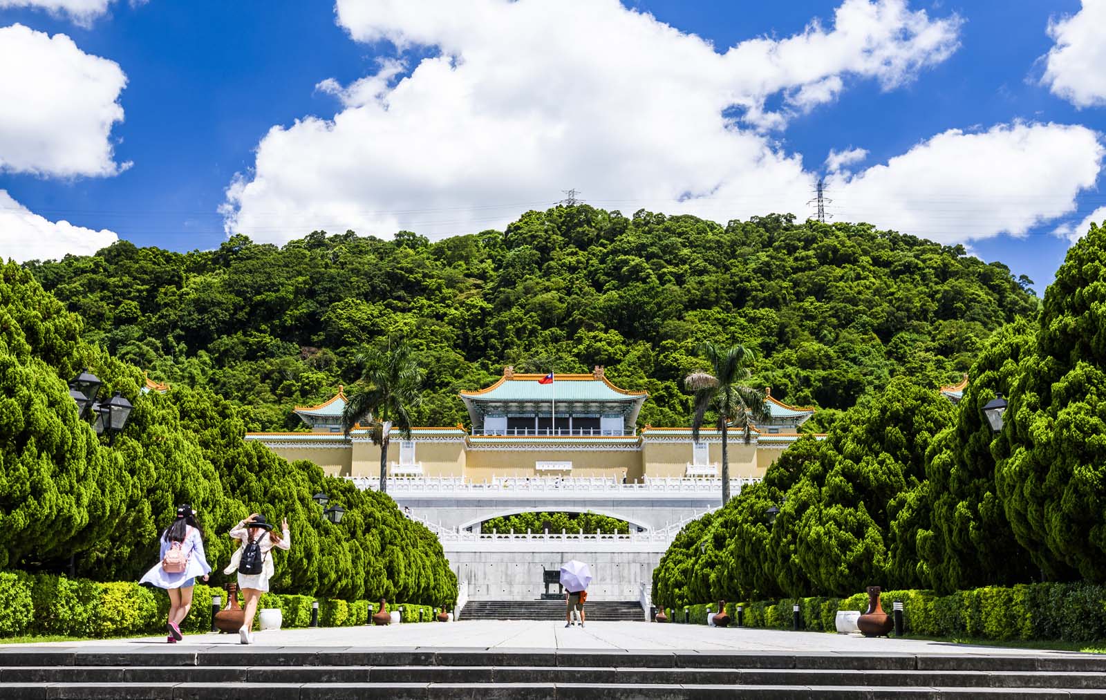 Exterior of the National Palace Museum in Taipei's