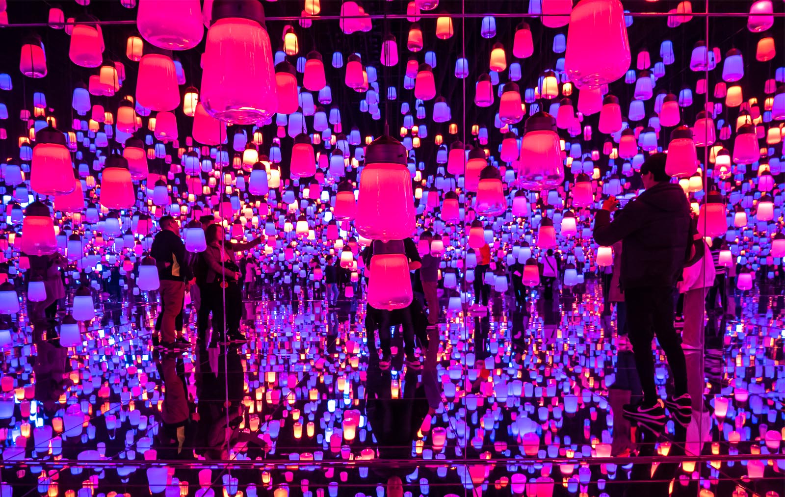 TeamLAB Borderless Forest of Lamps