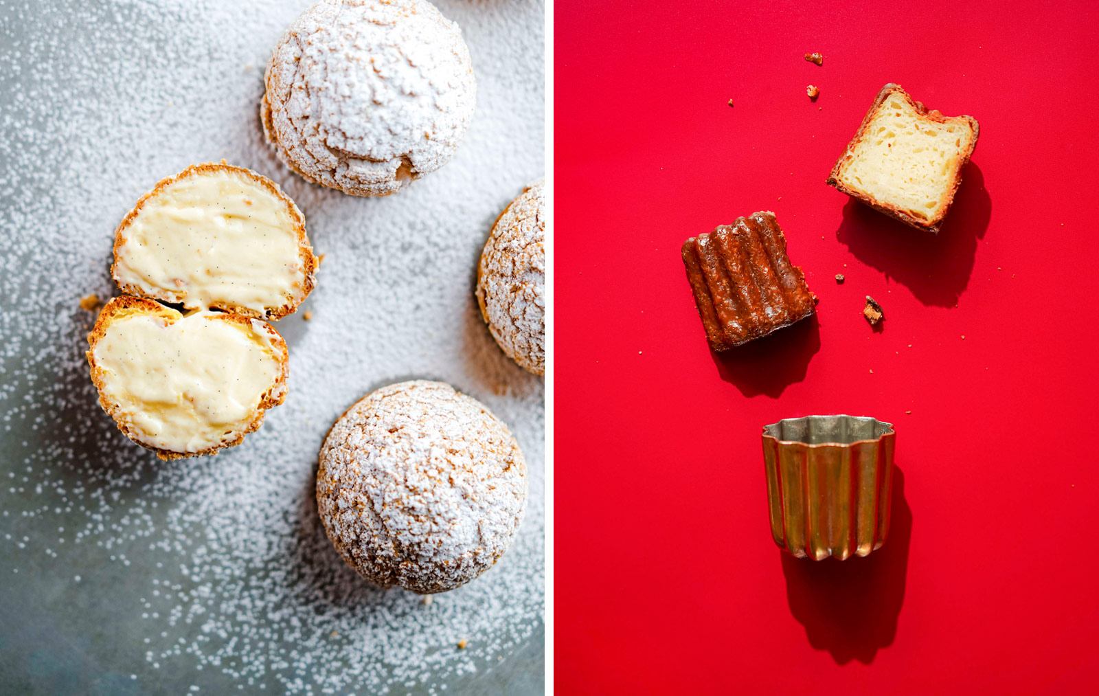 Vanilla chouquette and caneles from Freshly Baked by Richard Ekkebus 2.0
