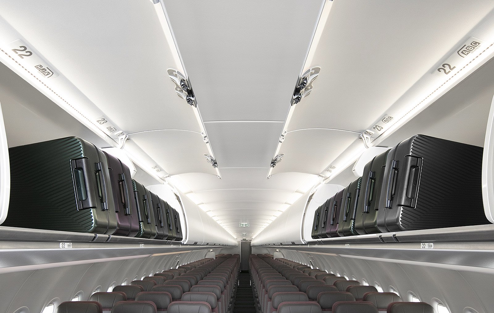 There is a sense of space across the cabin of A321neo