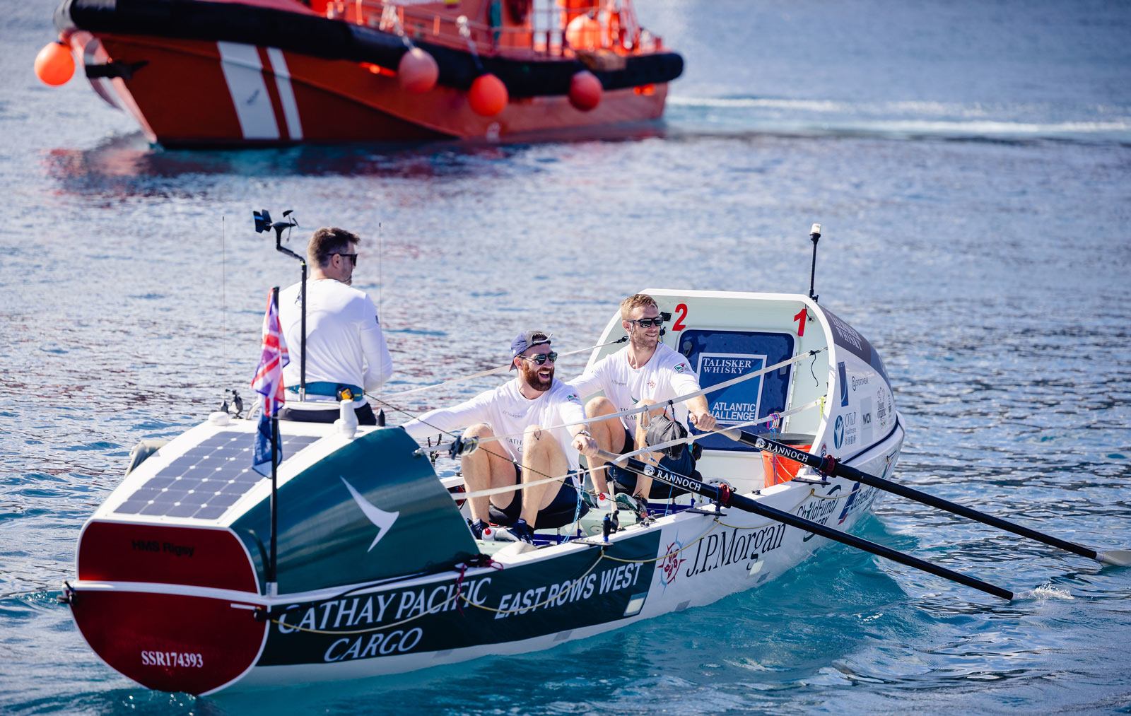 east rows west team row talisker whisky atlantic challenge, cathay cargo sponsor